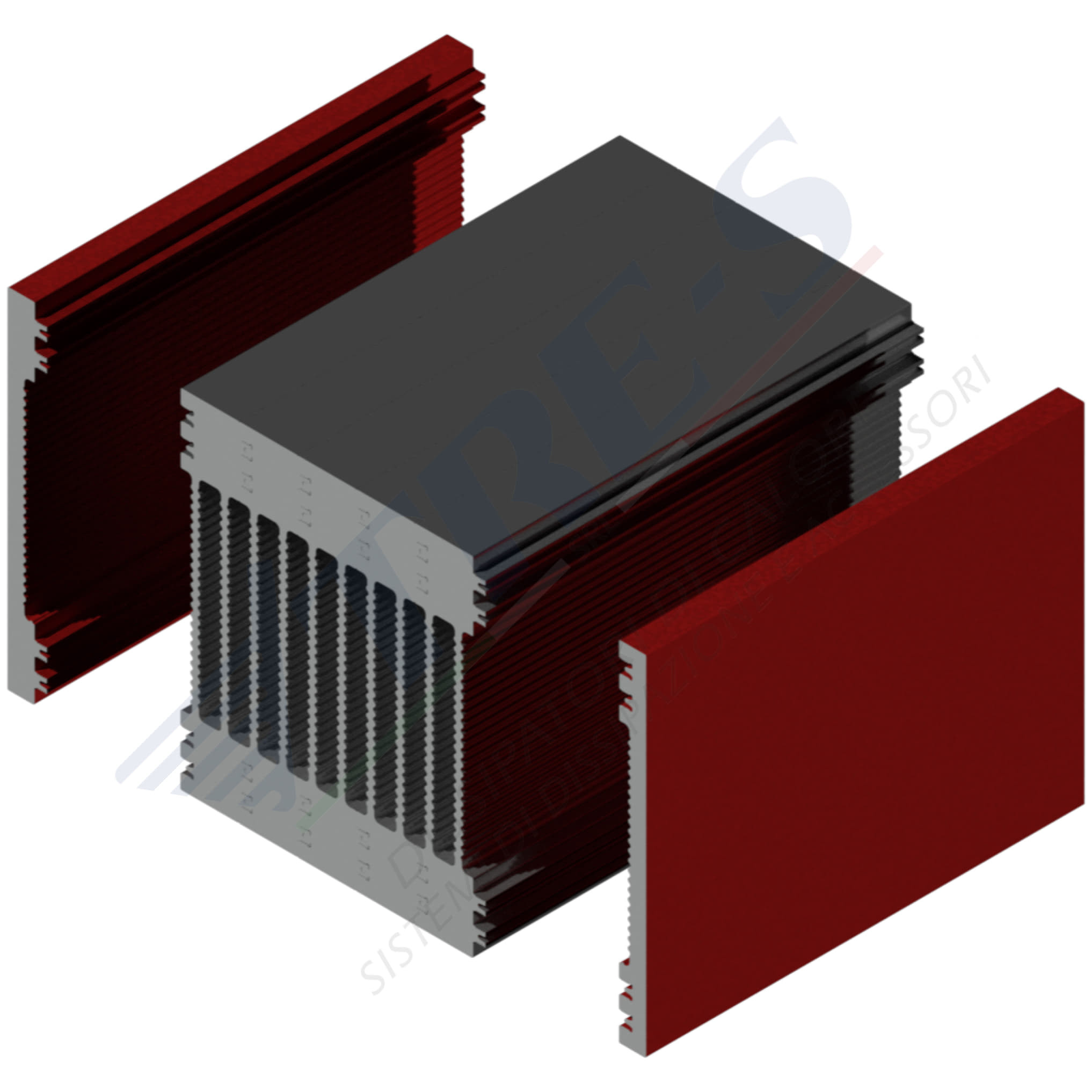 PRI1048 AB - Dissipatori incastrati PRI1048 AB - Dissipatori incastrati