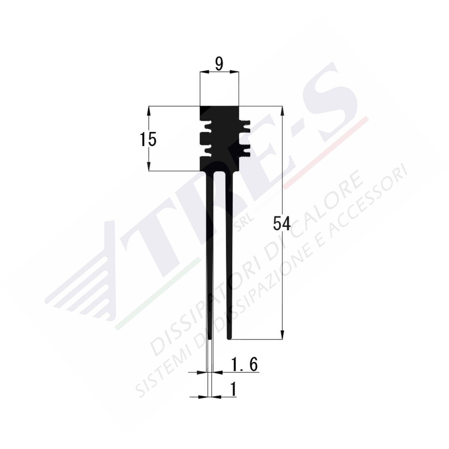 PRI1022 - Dissipatori incastrati PRI1022 - Dissipatori incastrati