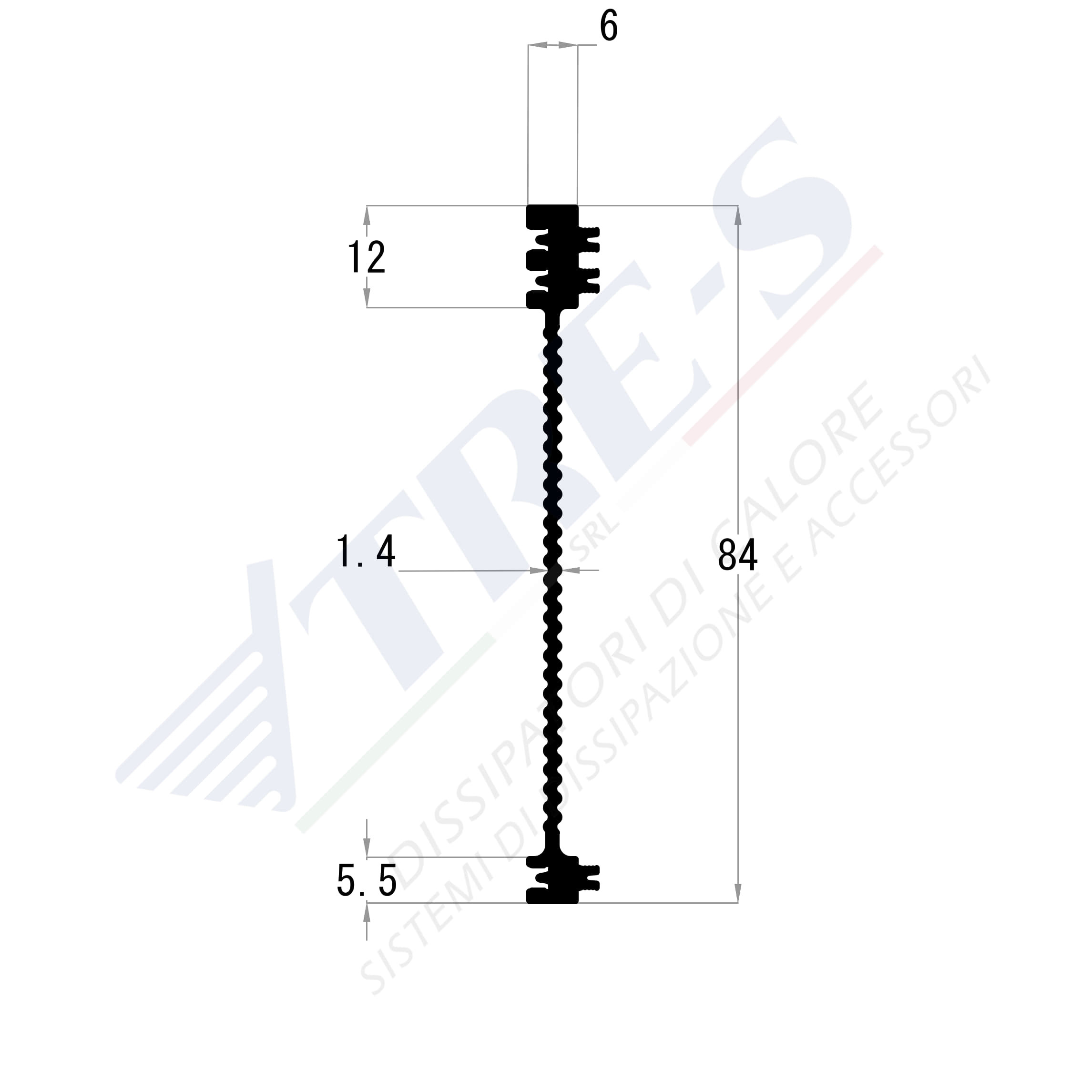 PRI1049 - Dissipatori incastrati PRI1049 - Dissipatori incastrati