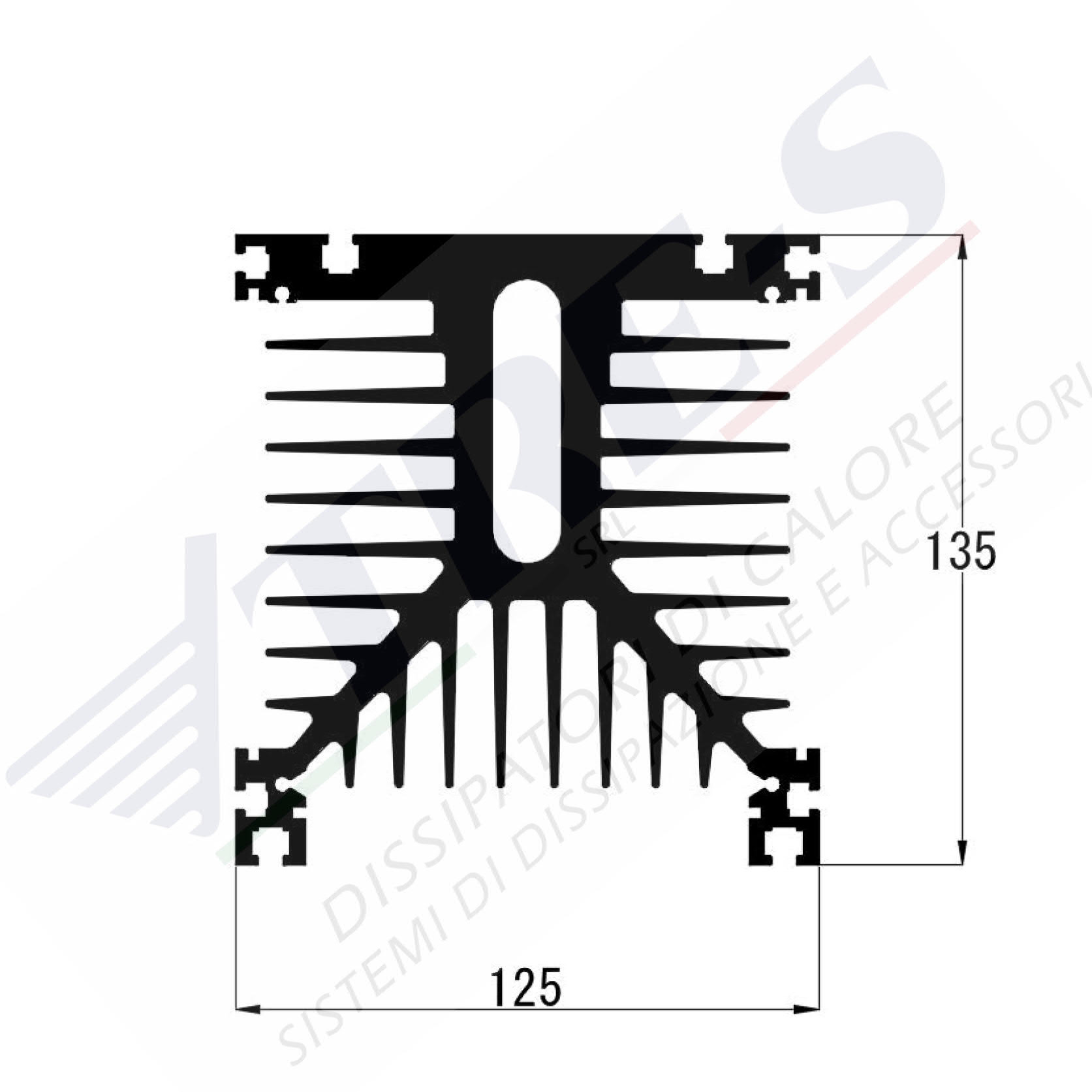 PRO1125L - Dissipatori con guida di supporto PRO1125L - Dissipatori con guida di supporto
