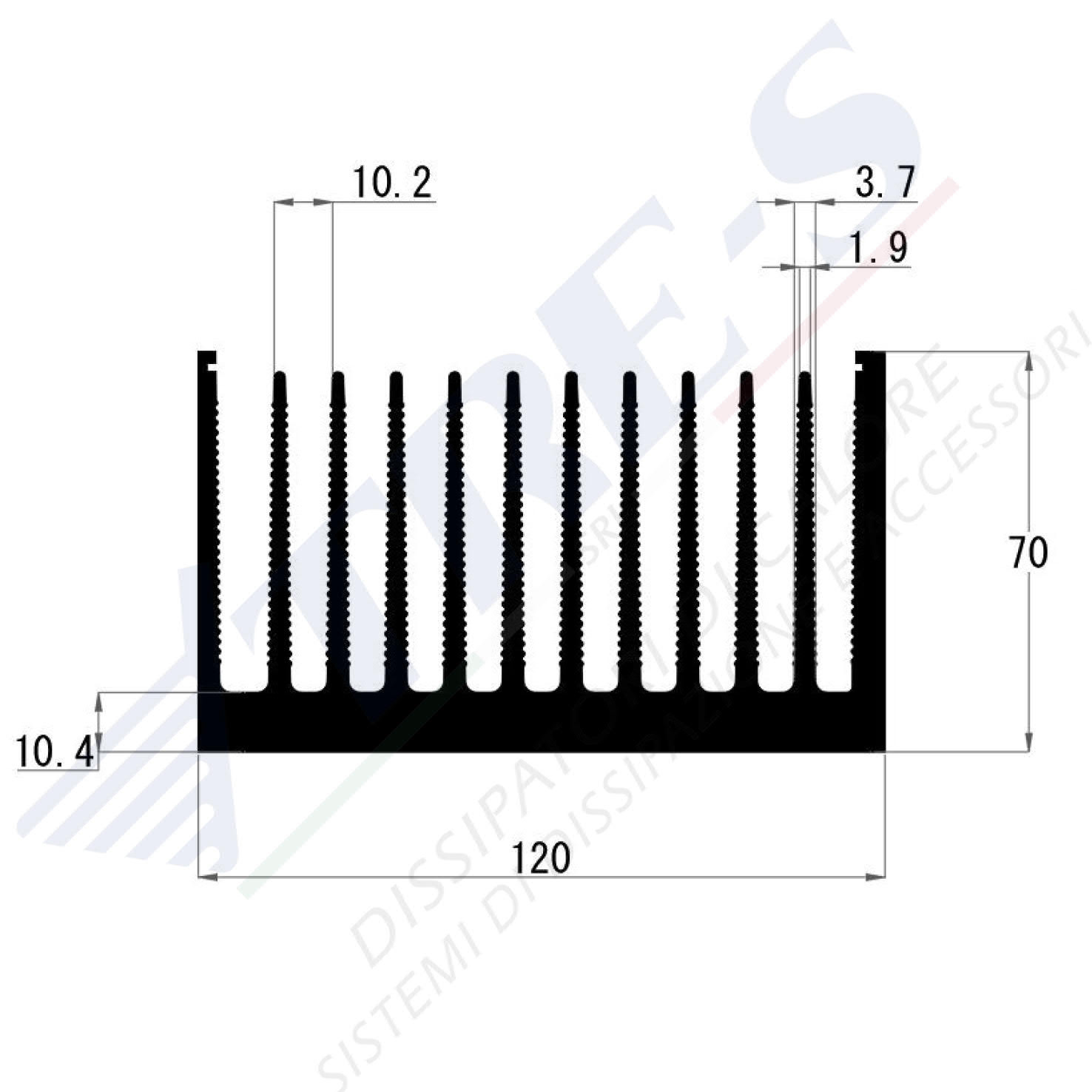 PRO1338 - Dissipatori per media potenza PRO1338 - Dissipatori per media potenza