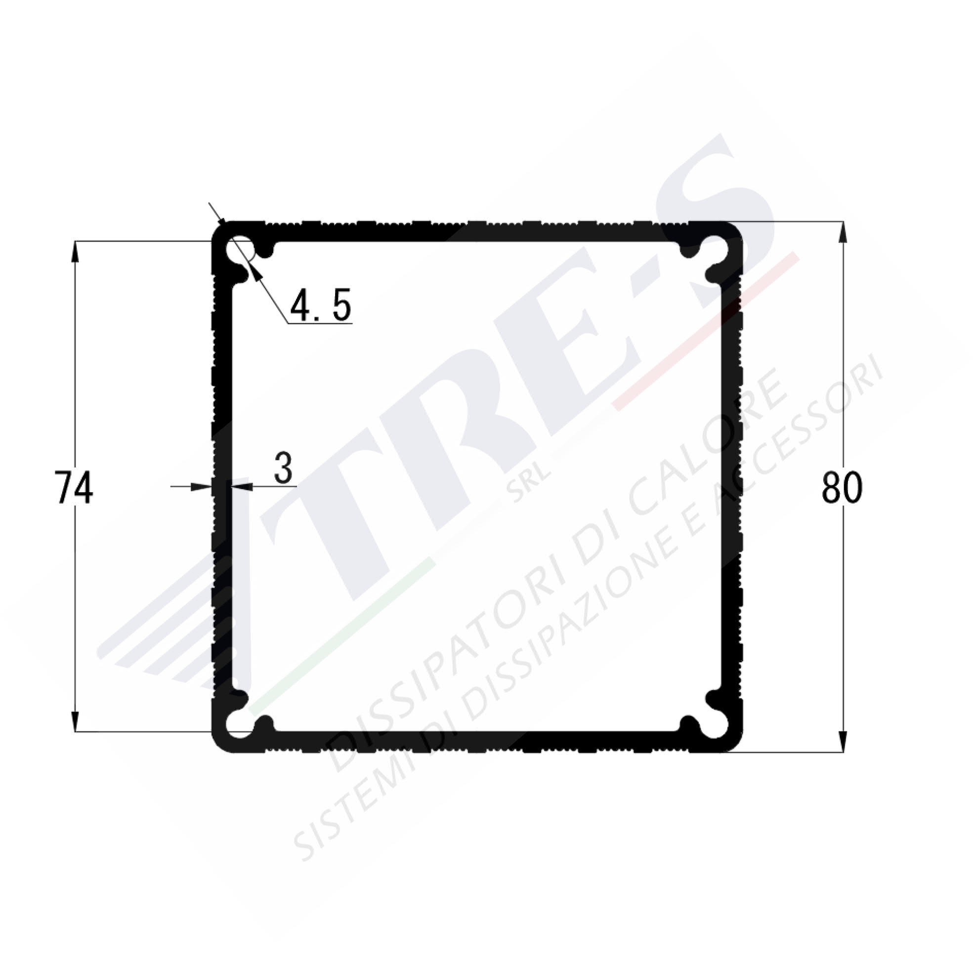 Dissipatore di calore PRD80