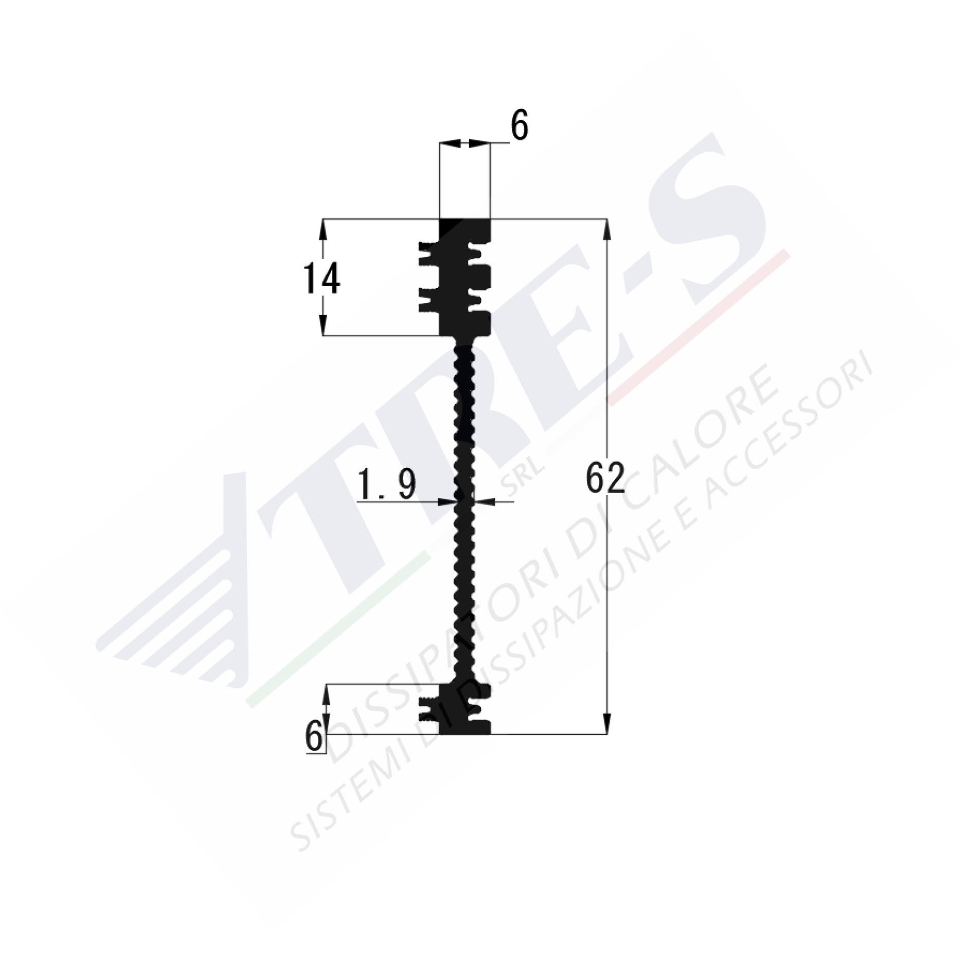 Dissipatore di calore PRI1001