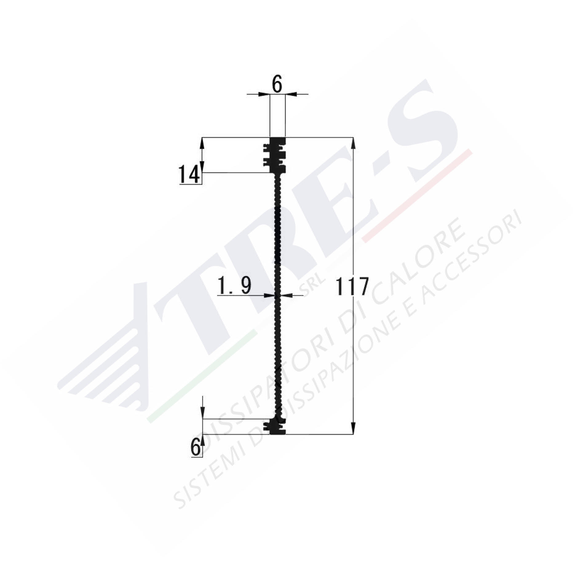 Dissipatore di calore PRI1004