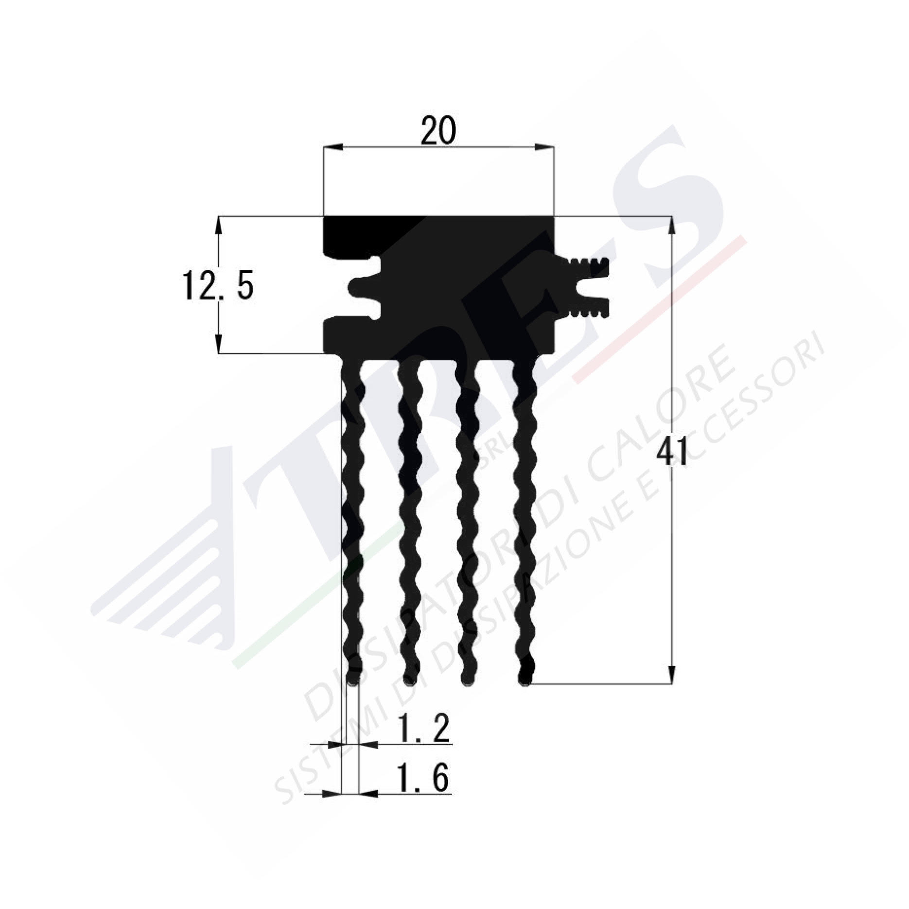 Dissipatore di calore PRI1005