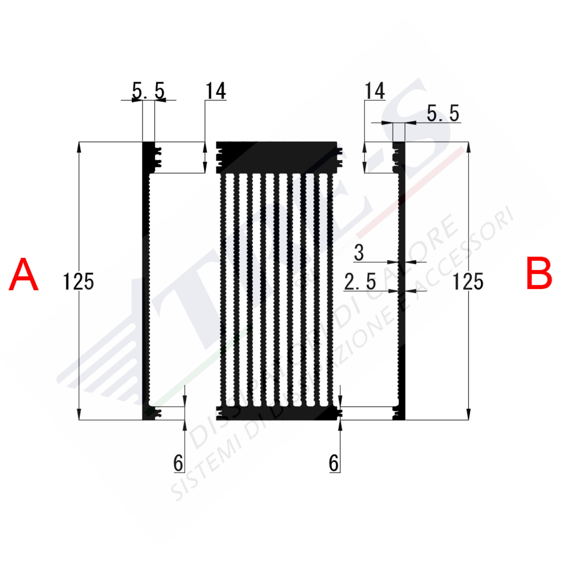 Dissipatore di calore PRI1010AB