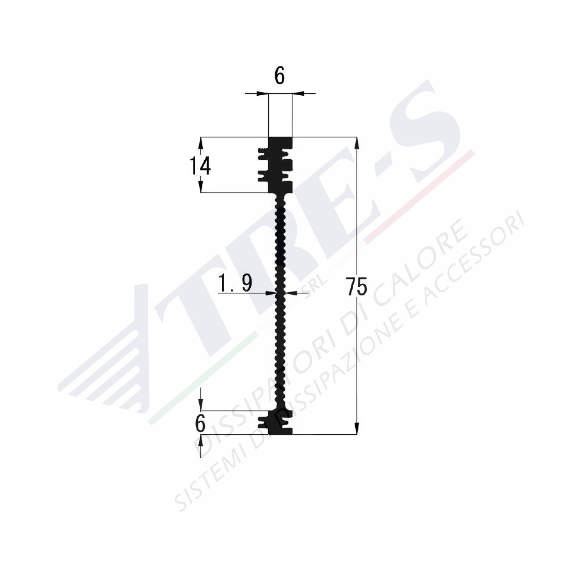 Dissipatore di calore PRI1016