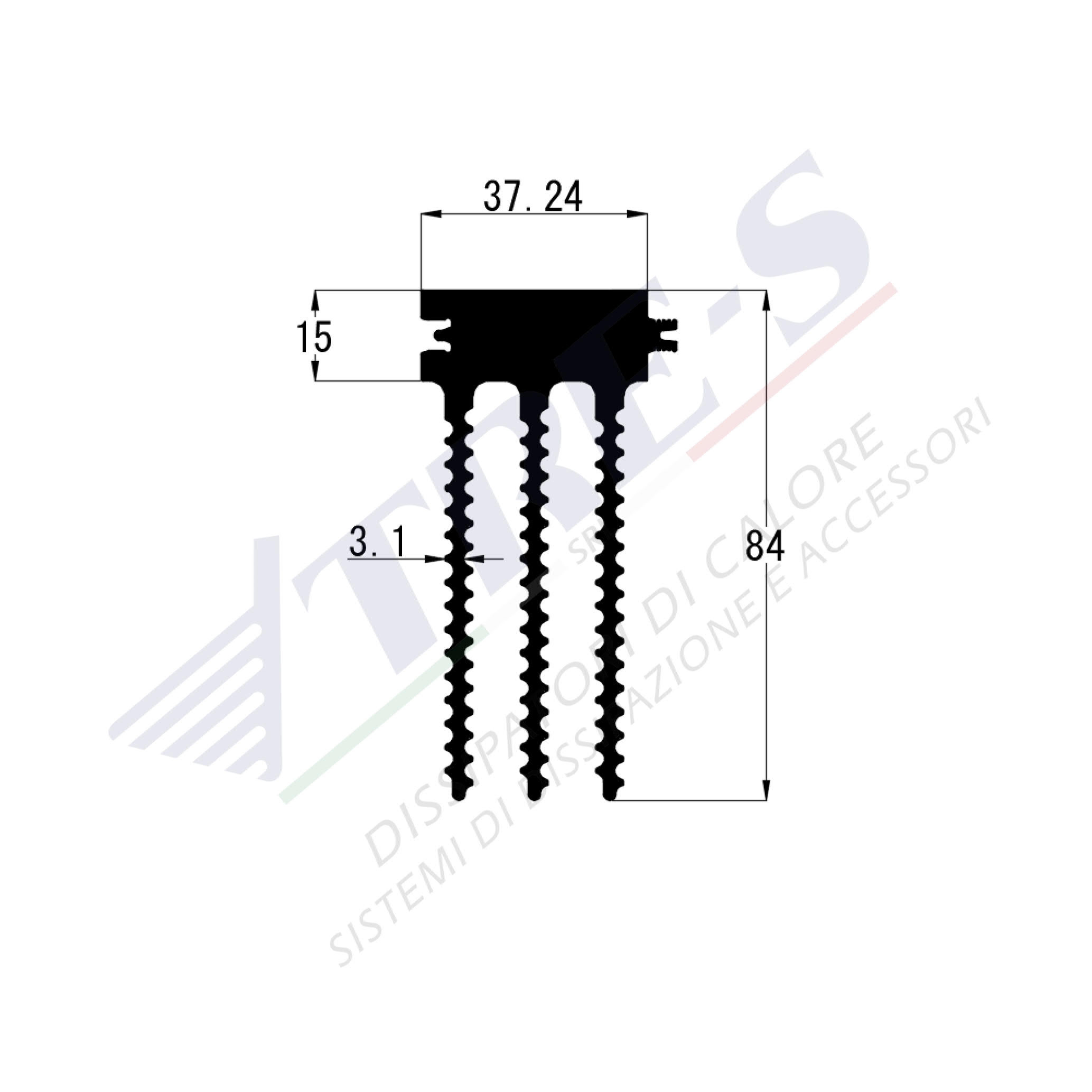 Dissipatore di calore PRI1018