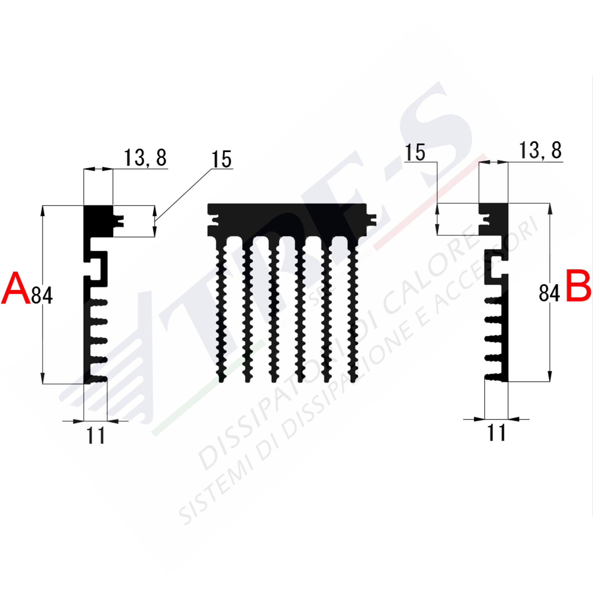 PRI1019AB - Dissipatori incastrati