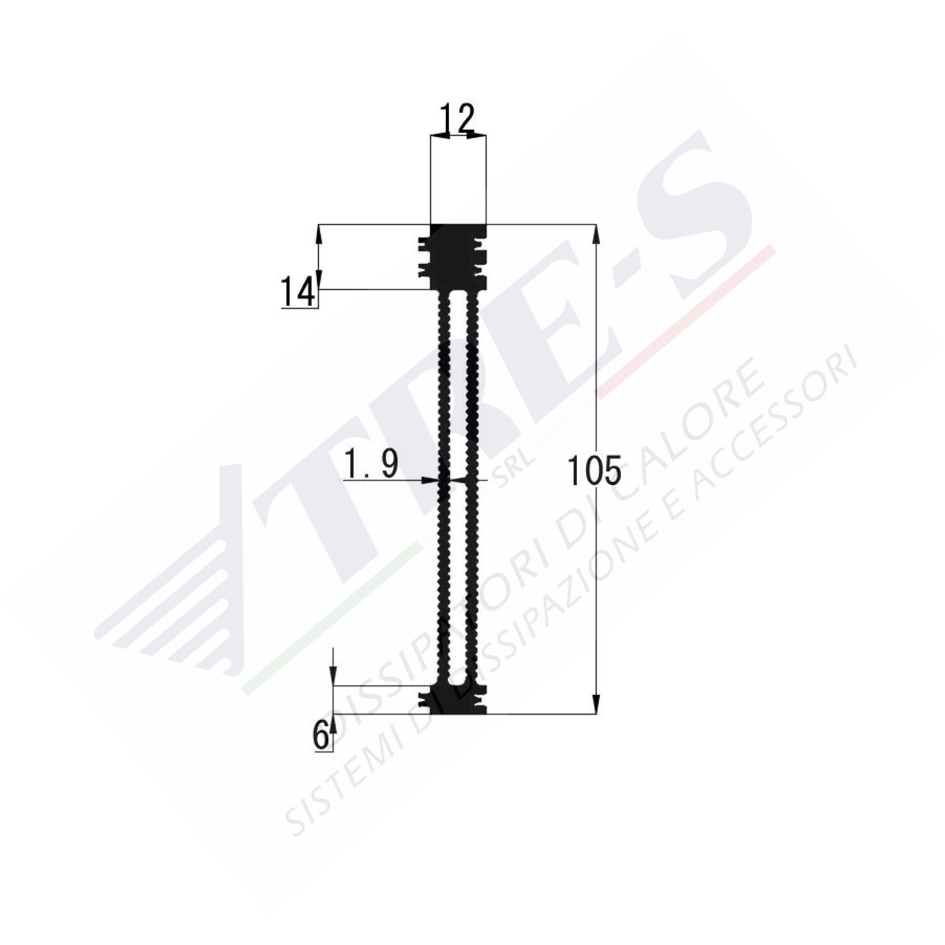 Dissipatore di calore PRI1024