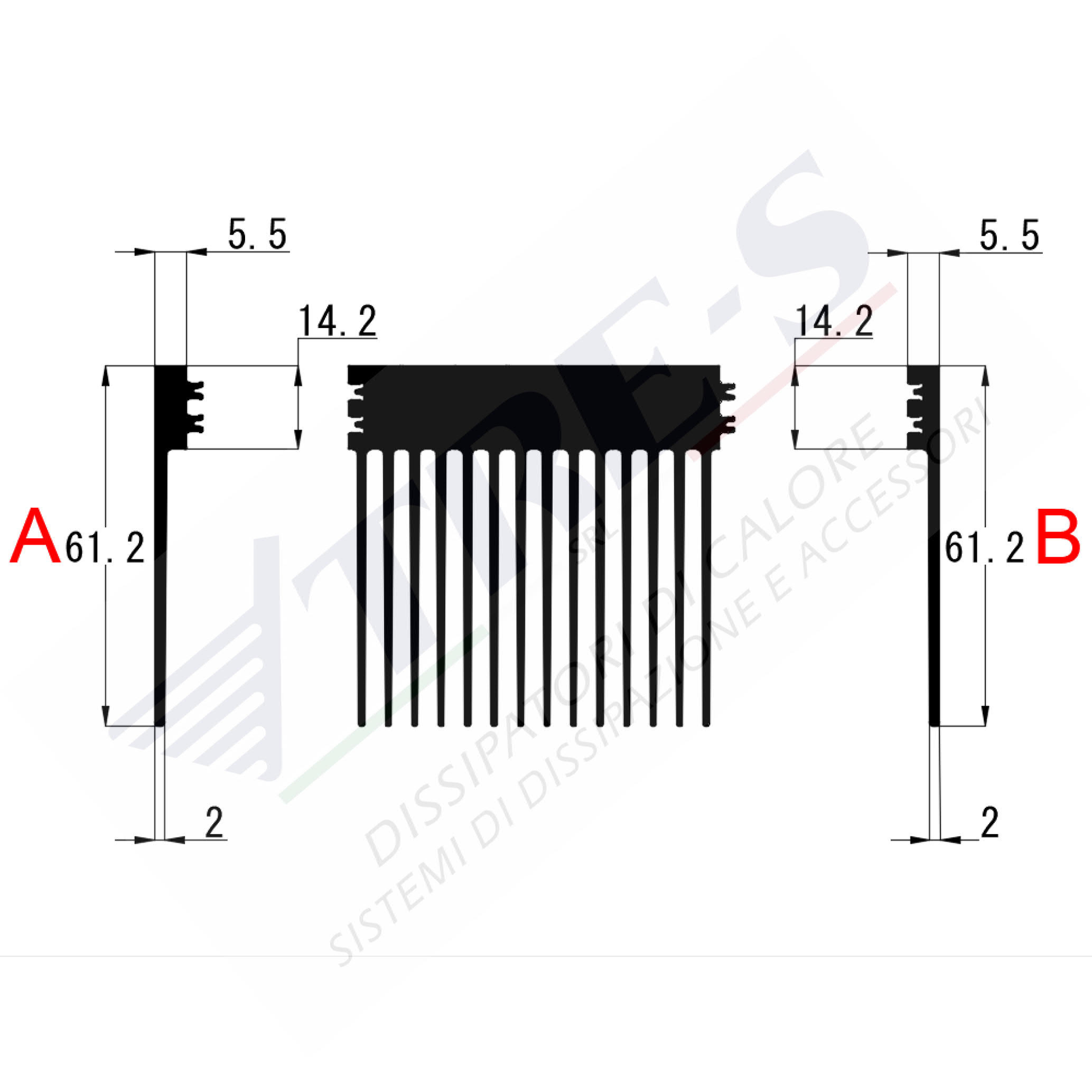 PRI1028AB - Dissipatori incastrati