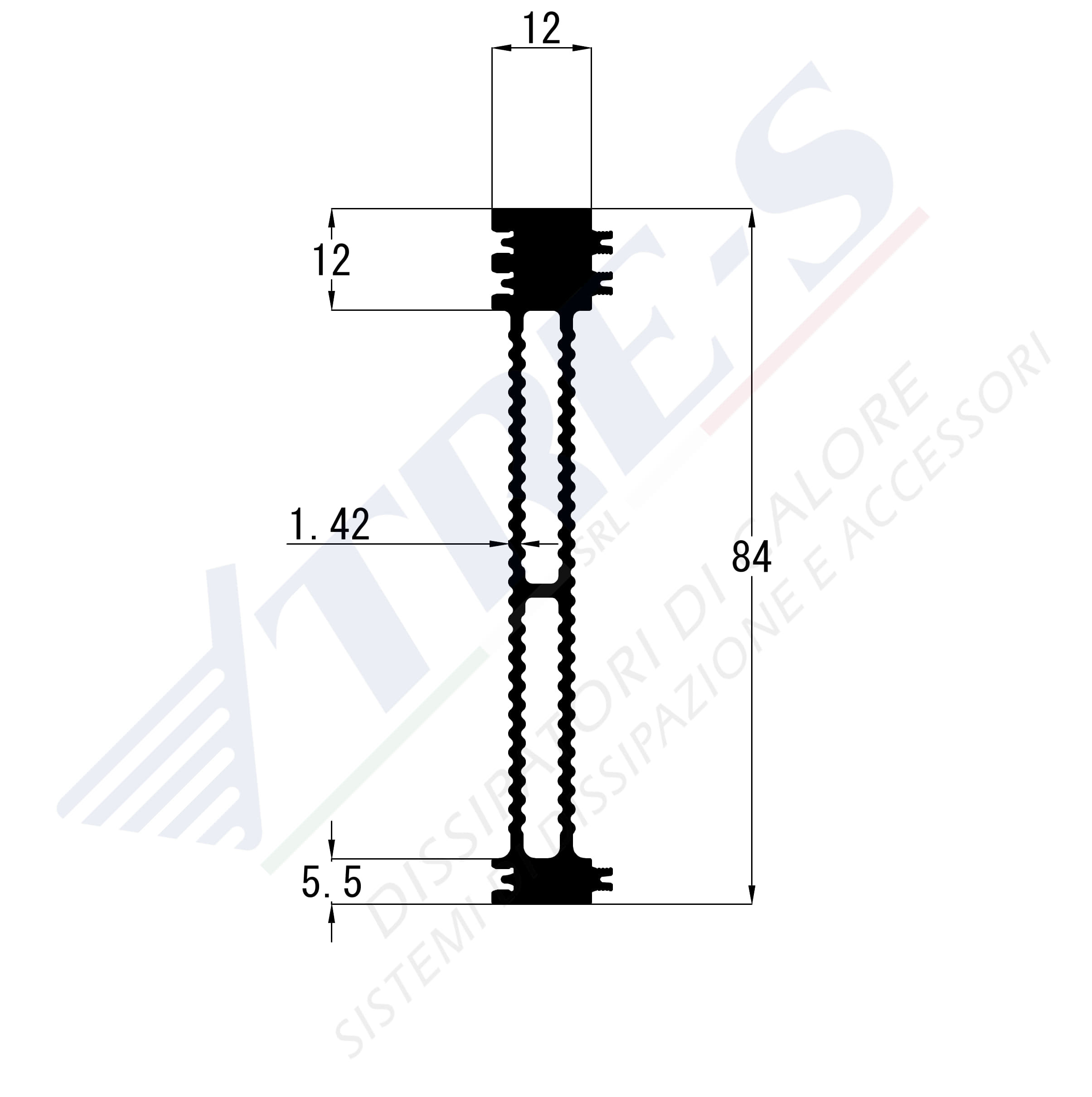 Dissipatore di calore PRI1043