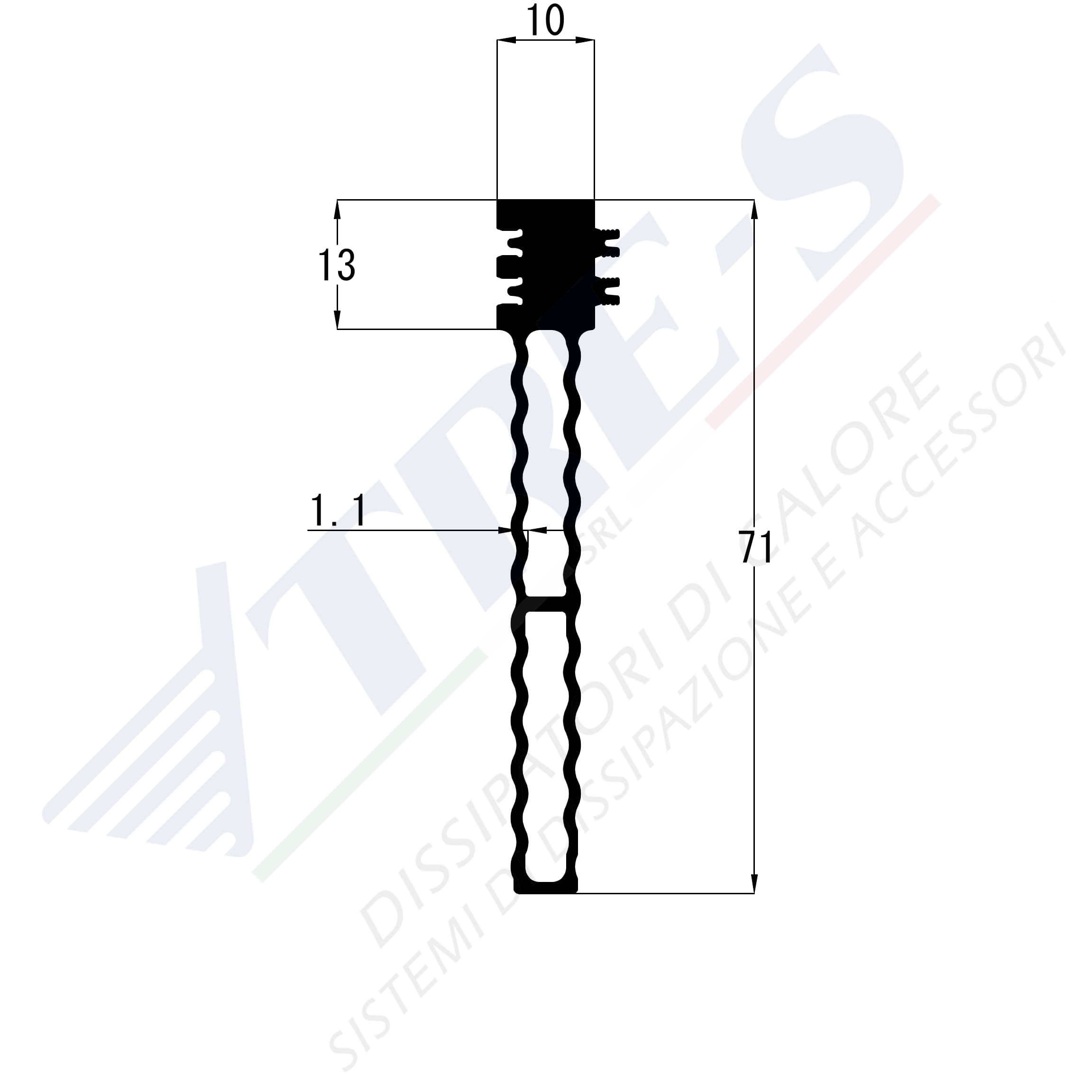 Dissipatore di calore PRI1045