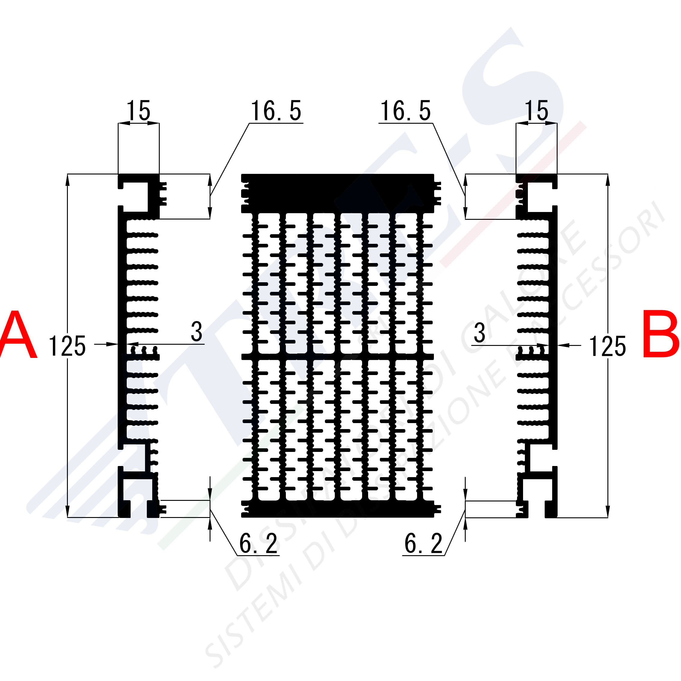 Dissipatore di calore PRI1046AB