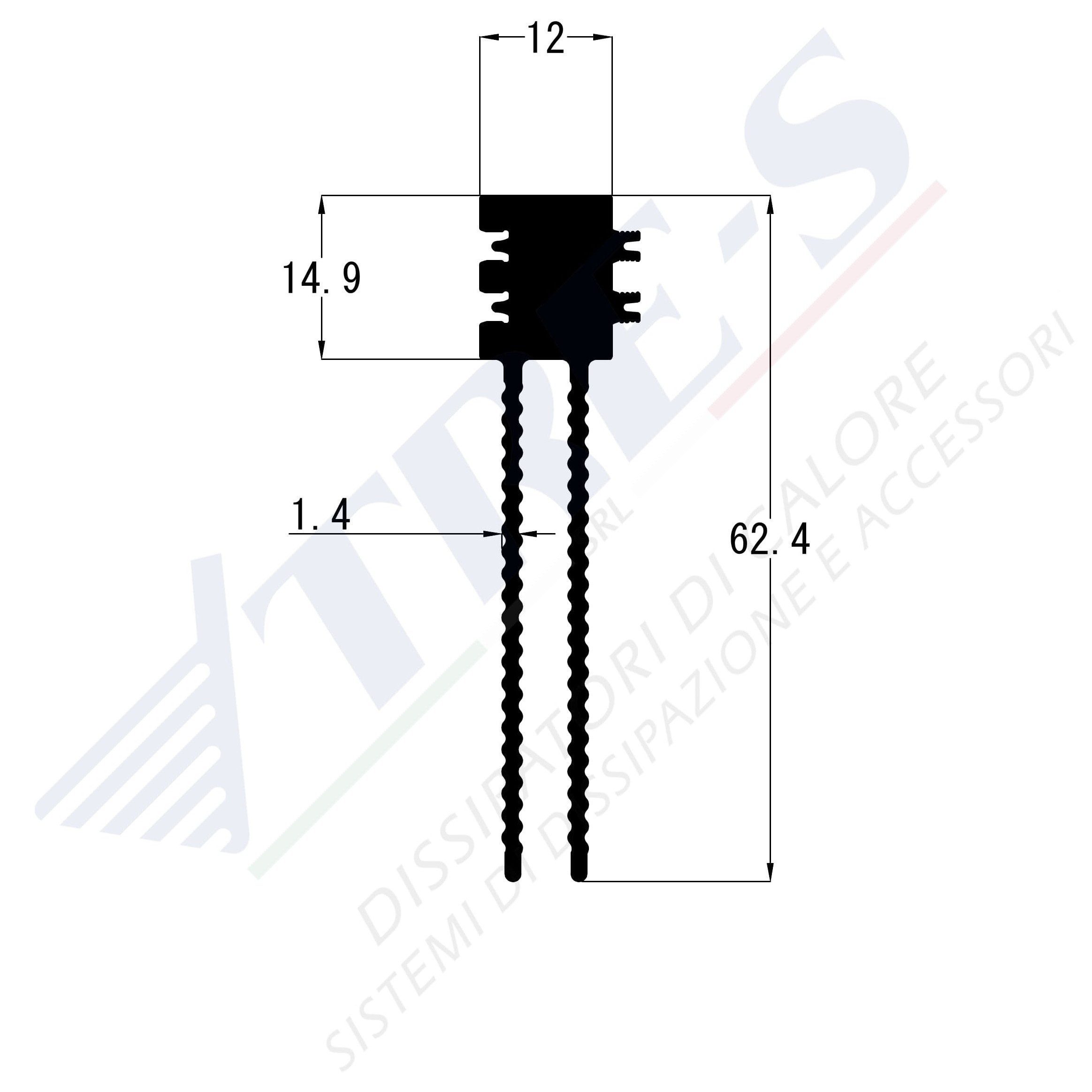 Dissipatore di calore PRI1047