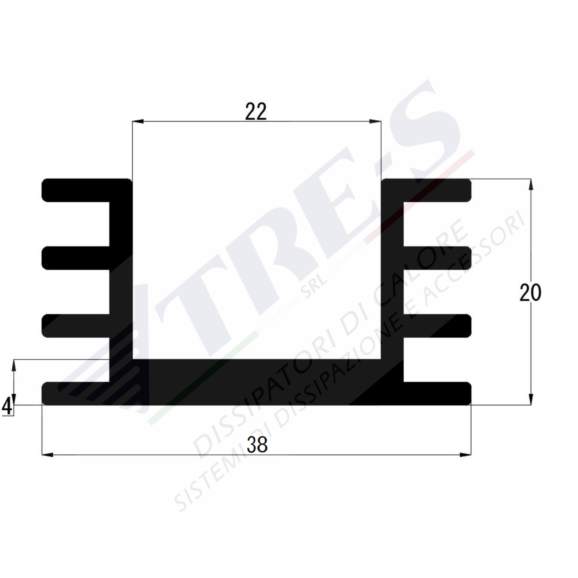 Dissipatore di calore PRO1017