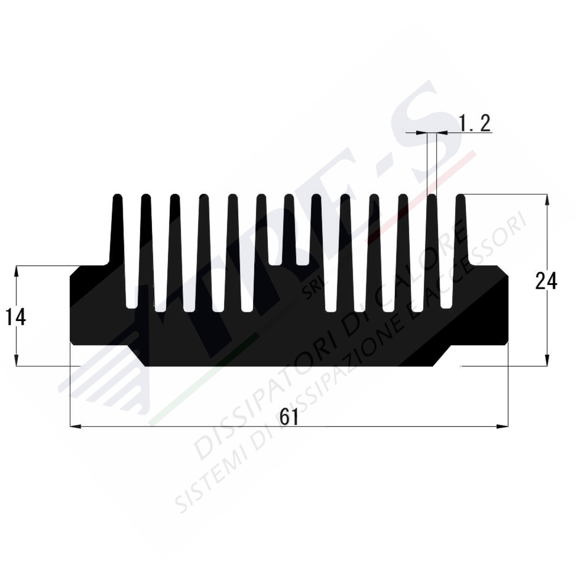 PRO1028 - Dissipatori per bassa potenza PRO1028 - Dissipatori per bassa potenza