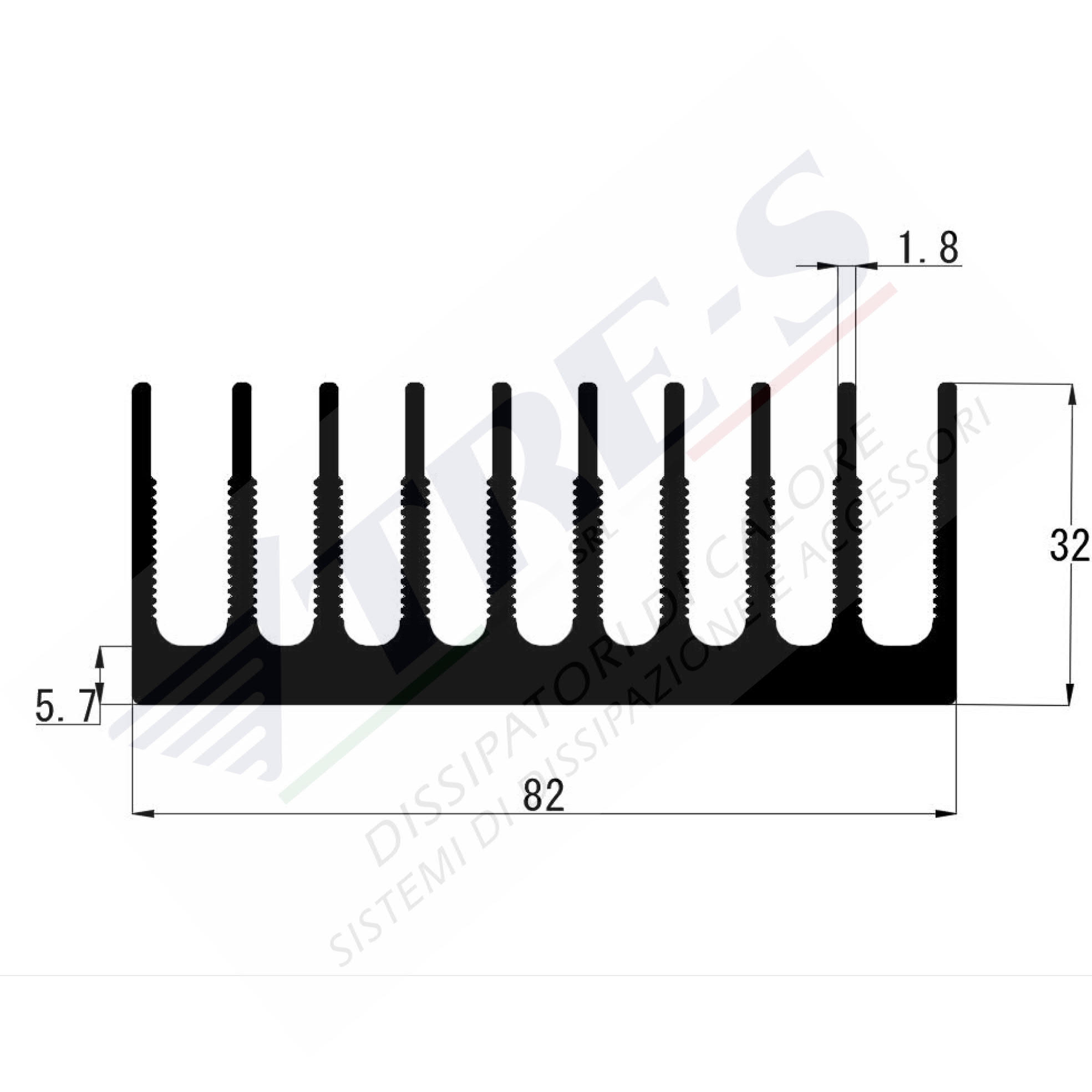 PRO1032 - Dissipatori per moduli di potenza PRO1032 - Dissipatori per moduli di potenza