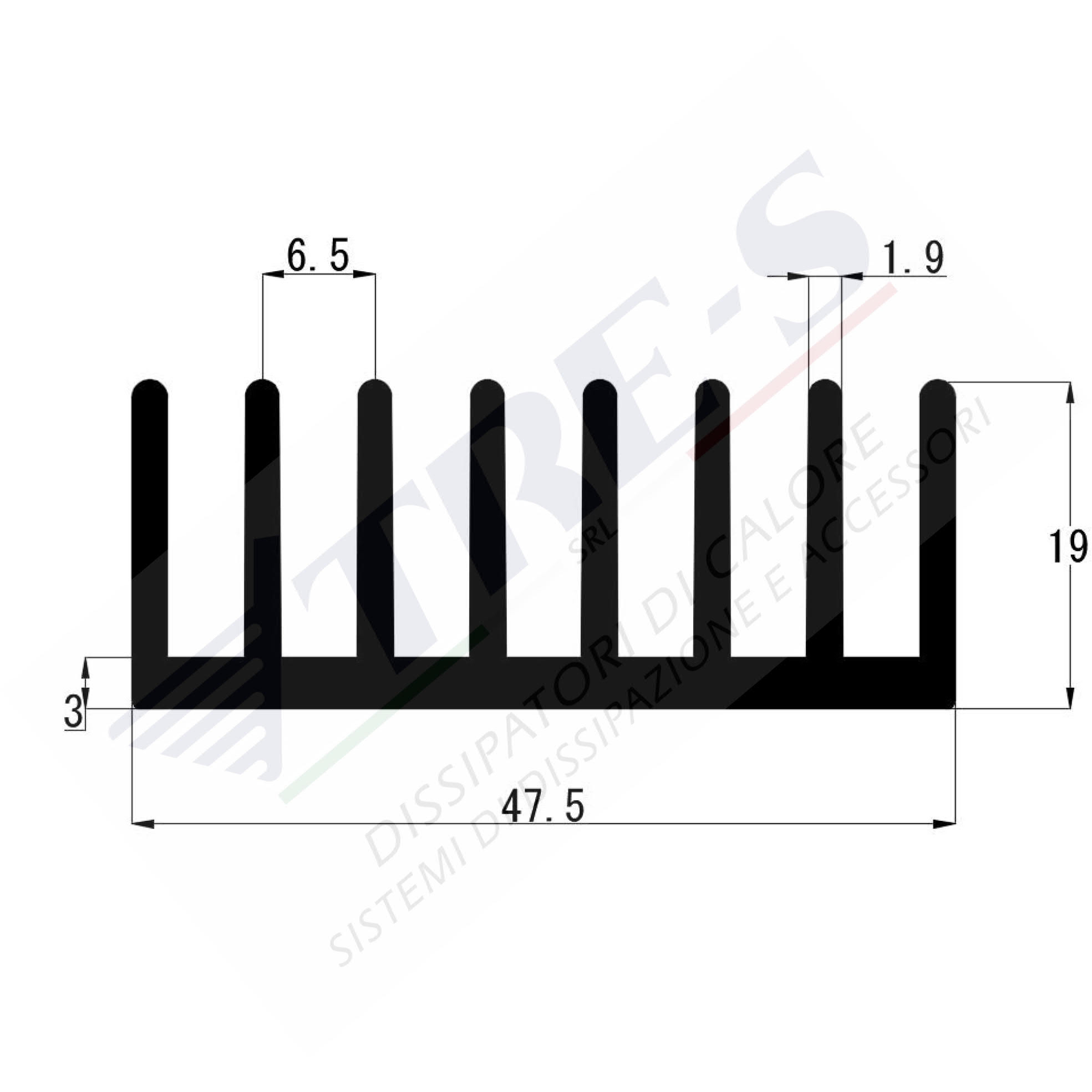 PRO1038 - Dissipatori per moduli di potenza PRO1038 - Dissipatori per moduli di potenza