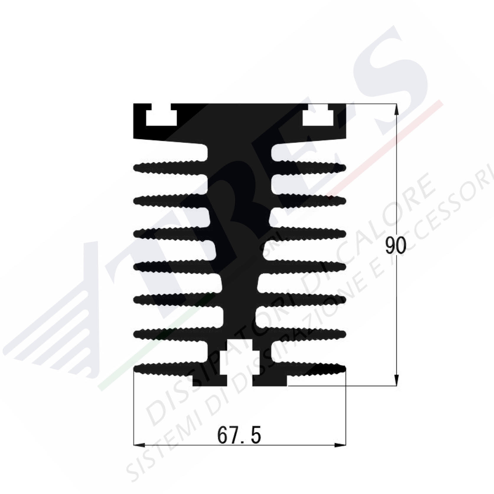 PRO1063 - Dissipatori con guida di supporto PRO1063 - Dissipatori con guida di supporto