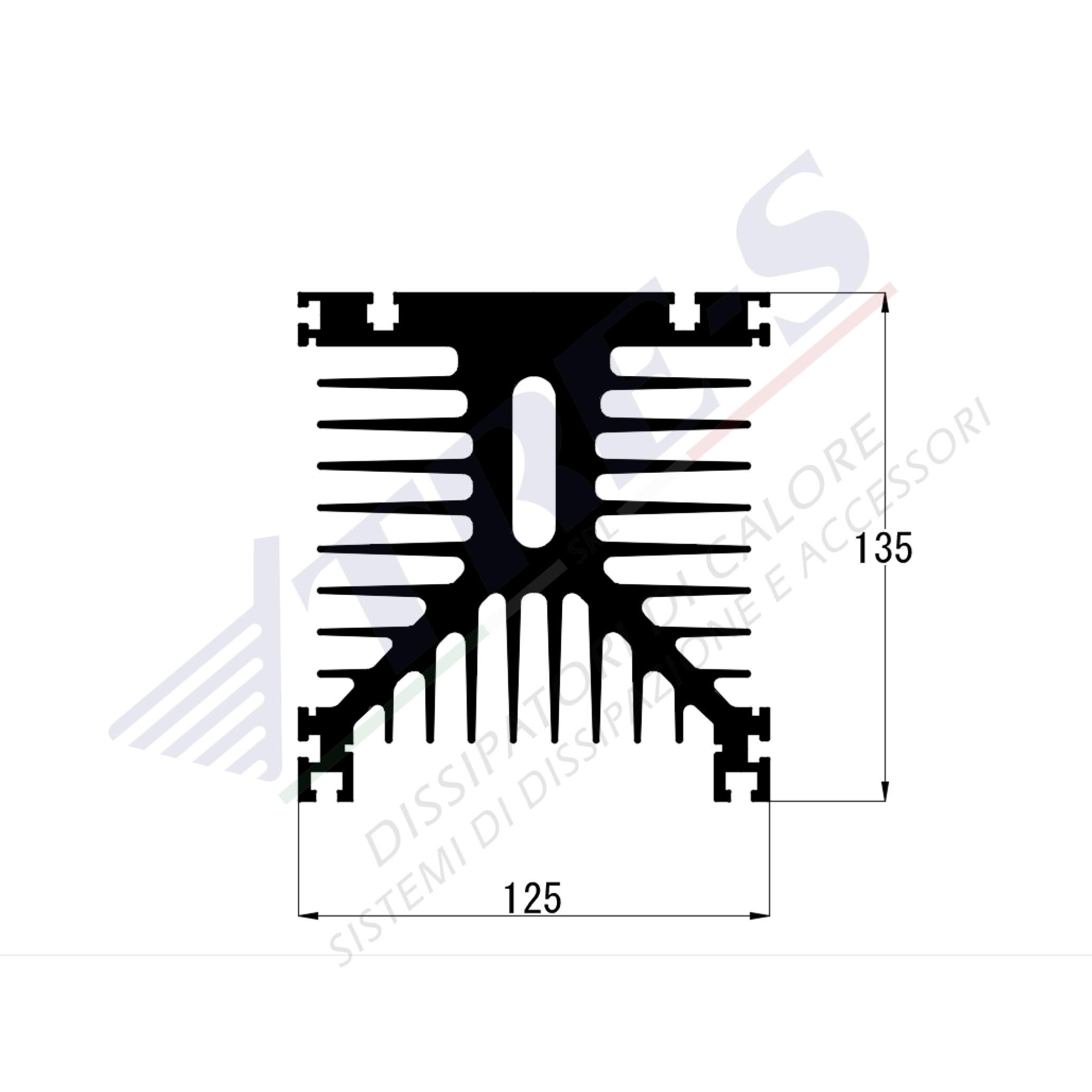 PRO1124P - Dissipatori con guida di supporto PRO1124P - Dissipatori con guida di supporto