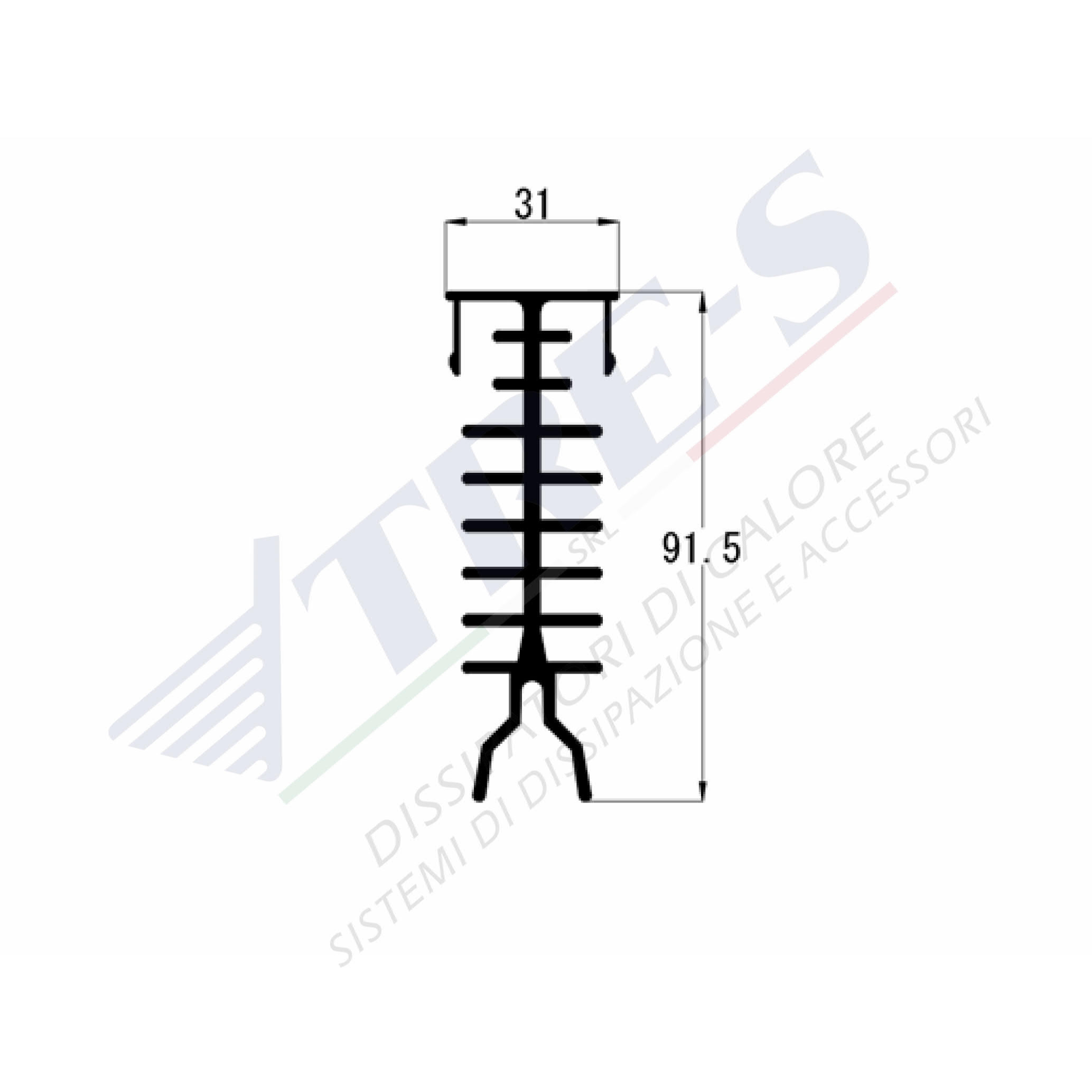 PRO1240 - Dissipatori a doppio profilo PRO1240 - Dissipatori a doppio profilo