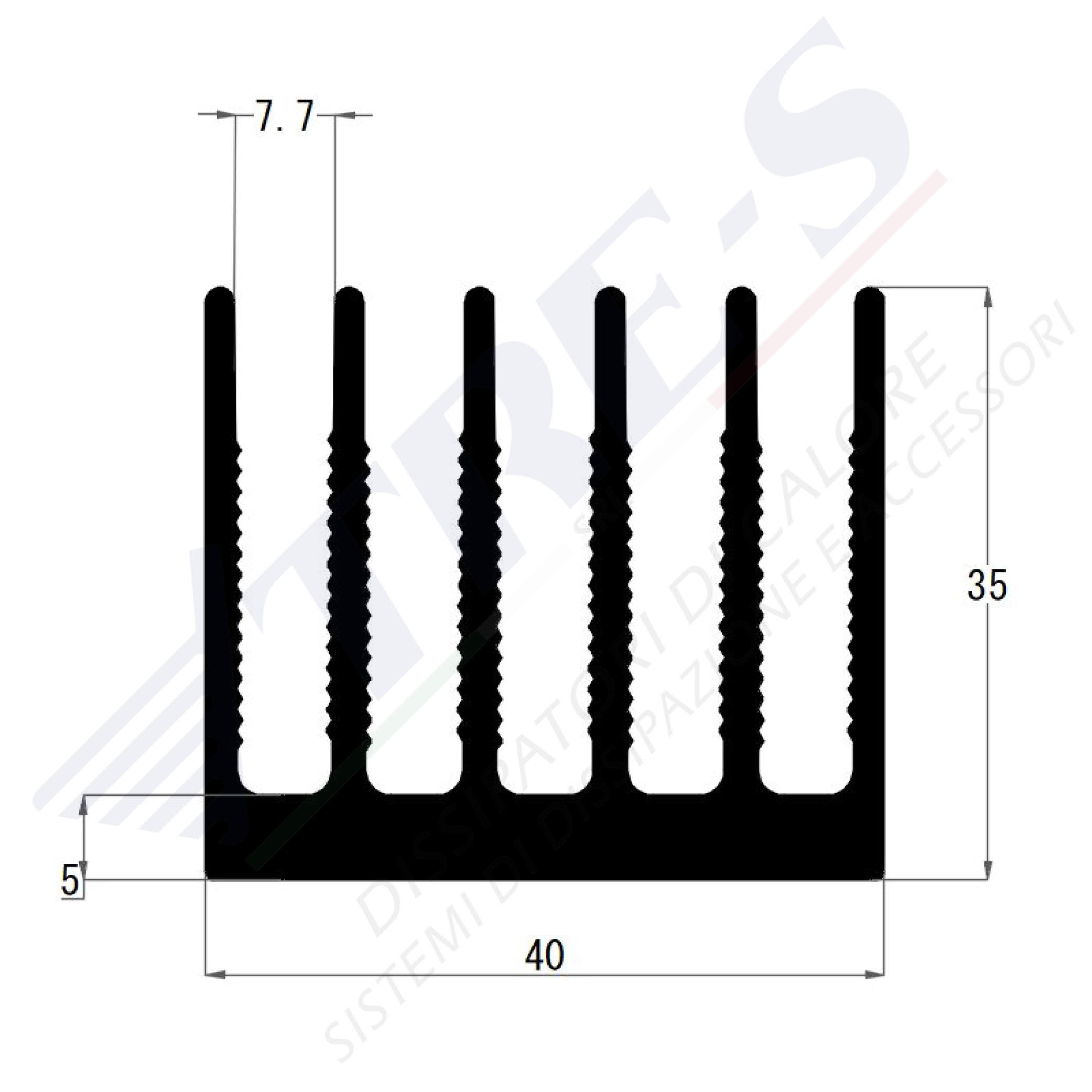 PRO1251 - Dissipatori per moduli di potenza PRO1251 - Dissipatori per moduli di potenza