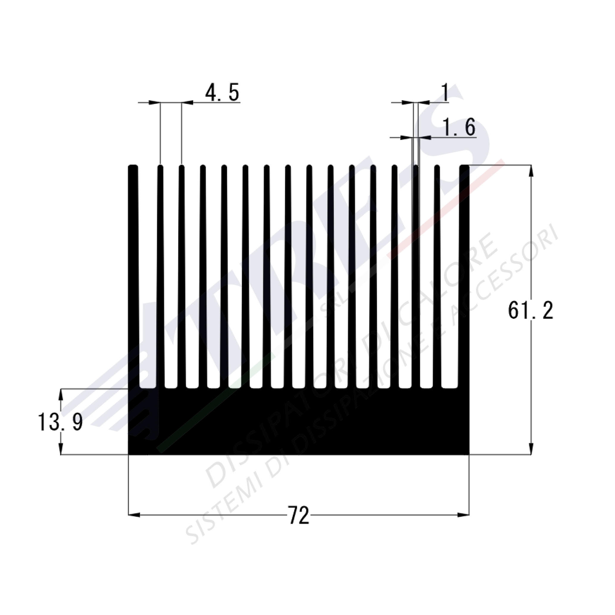 PRO1322 - Dissipatori per moduli di potenza PRO1322 - Dissipatori per moduli di potenza